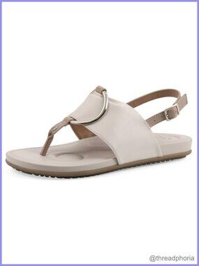 Slingback Sandals Comfort Molded Footbed Ornamental Casual Flat